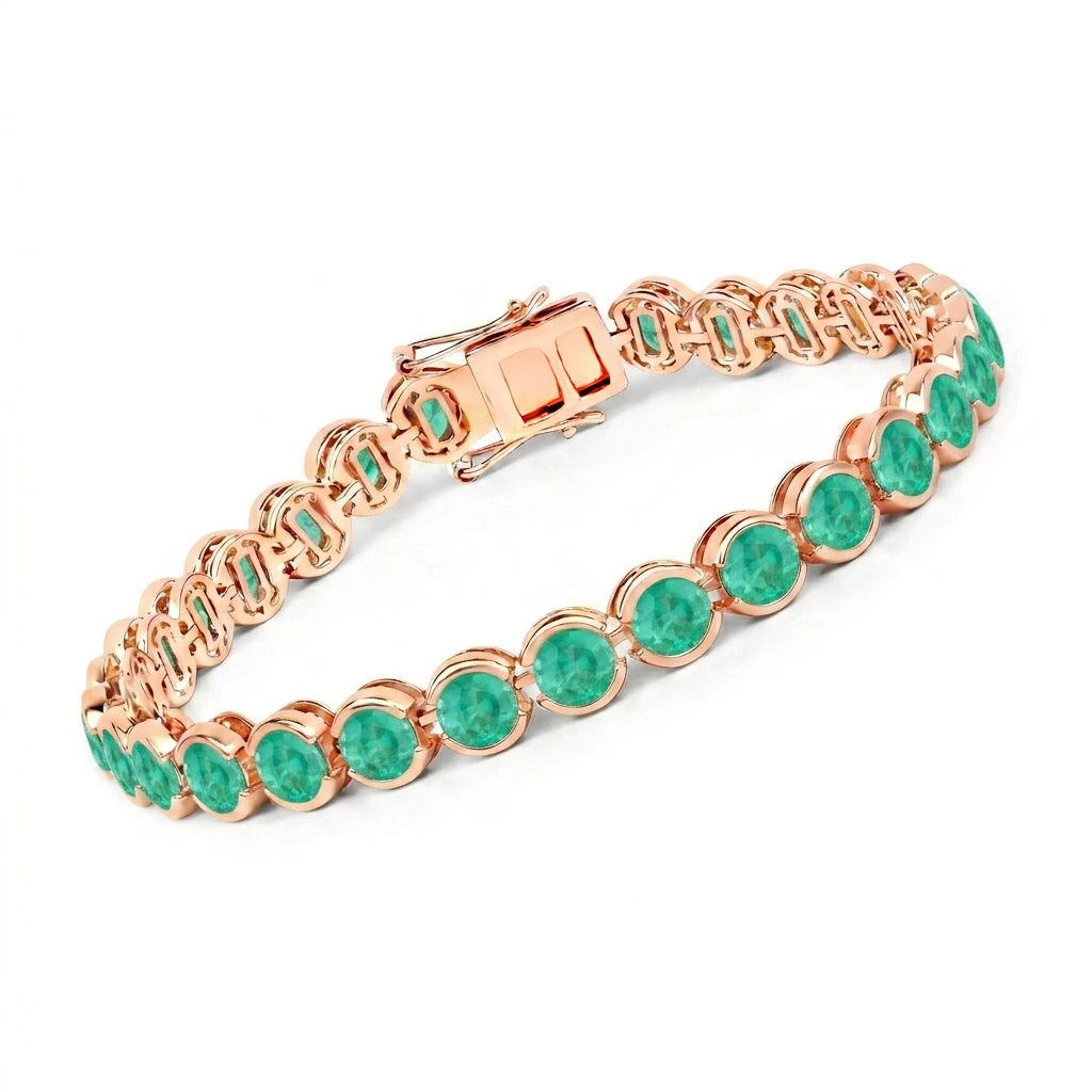 Stackable Bezel Set Round Tennis Bracelet