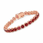 Stackable Bezel Set Round Tennis Bracelet