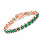 Stackable Bezel Set Round Tennis Bracelet