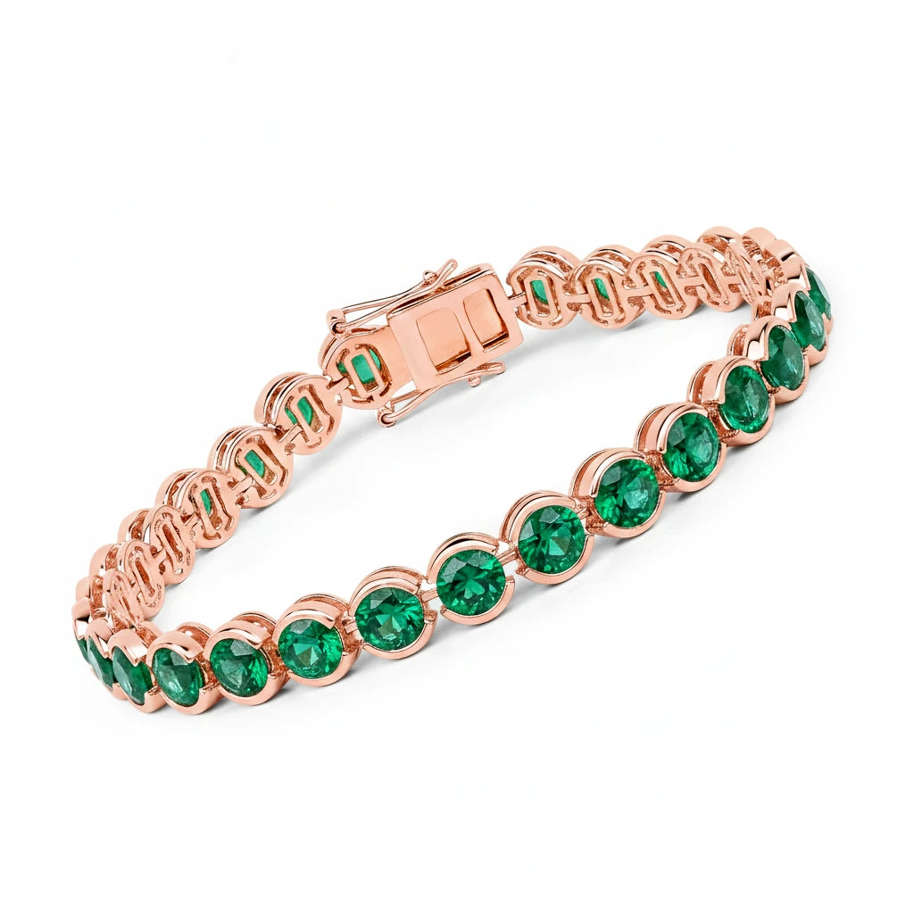 Stackable Bezel Set Round Tennis Bracelet