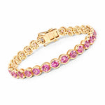 Stackable Bezel Set Round Tennis Bracelet