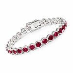 Stackable Bezel Set Round Tennis Bracelet