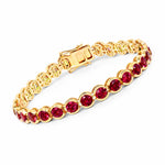 Stackable Bezel Set Round Tennis Bracelet