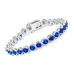 Stackable Bezel Set Round Tennis Bracelet