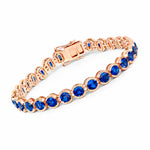 Stackable Bezel Set Round Tennis Bracelet
