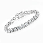 Stackable Bezel Set Round Tennis Bracelet