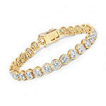 Stackable Bezel Set Round Tennis Bracelet