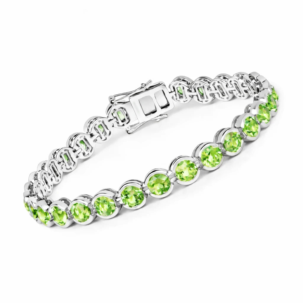 Stackable Bezel Set Round Tennis Bracelet