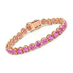 Stackable Bezel Set Round Tennis Bracelet