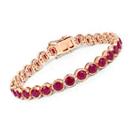 Stackable Bezel Set Round Tennis Bracelet