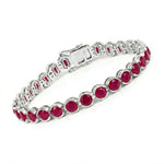 Stackable Bezel Set Round Tennis Bracelet