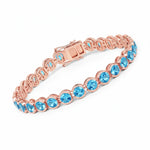 Stackable Bezel Set Round Tennis Bracelet