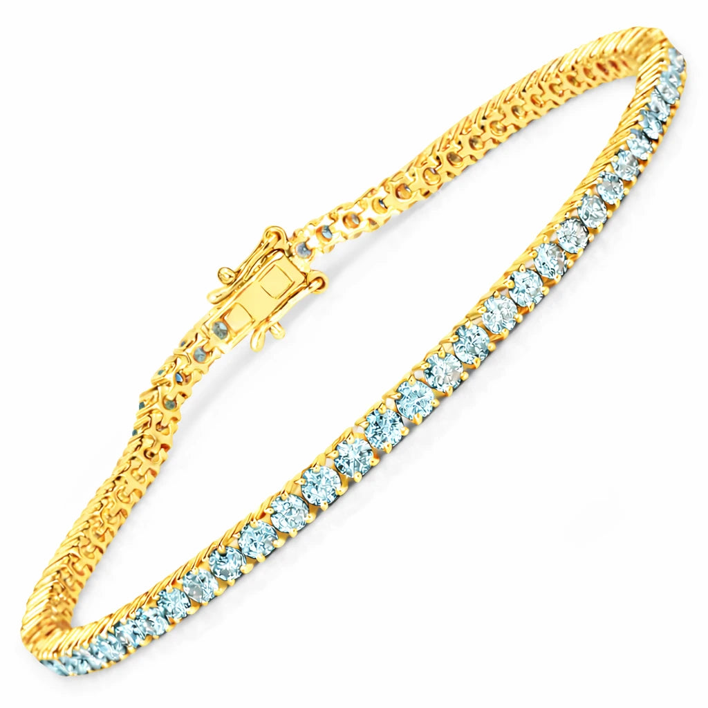 Round Prong Set Tennis Bracelet