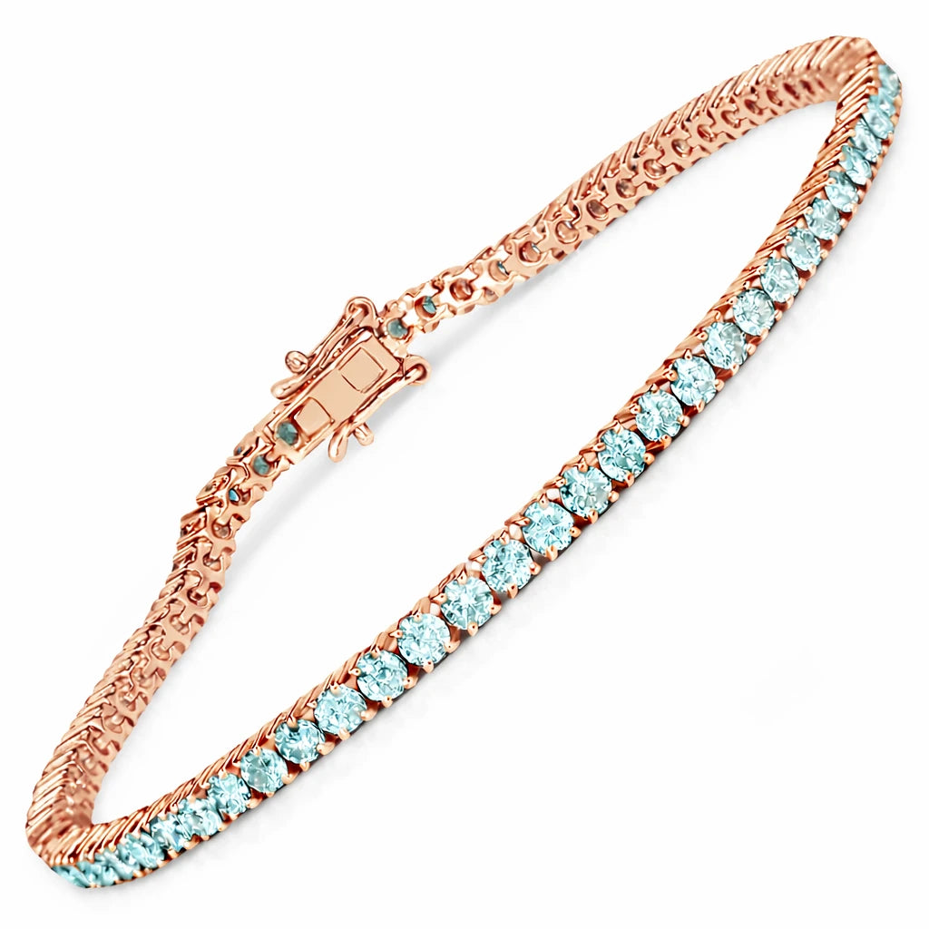 Round Prong Set Tennis Bracelet