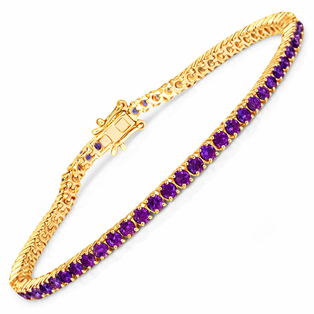Round Prong Set Tennis Bracelet