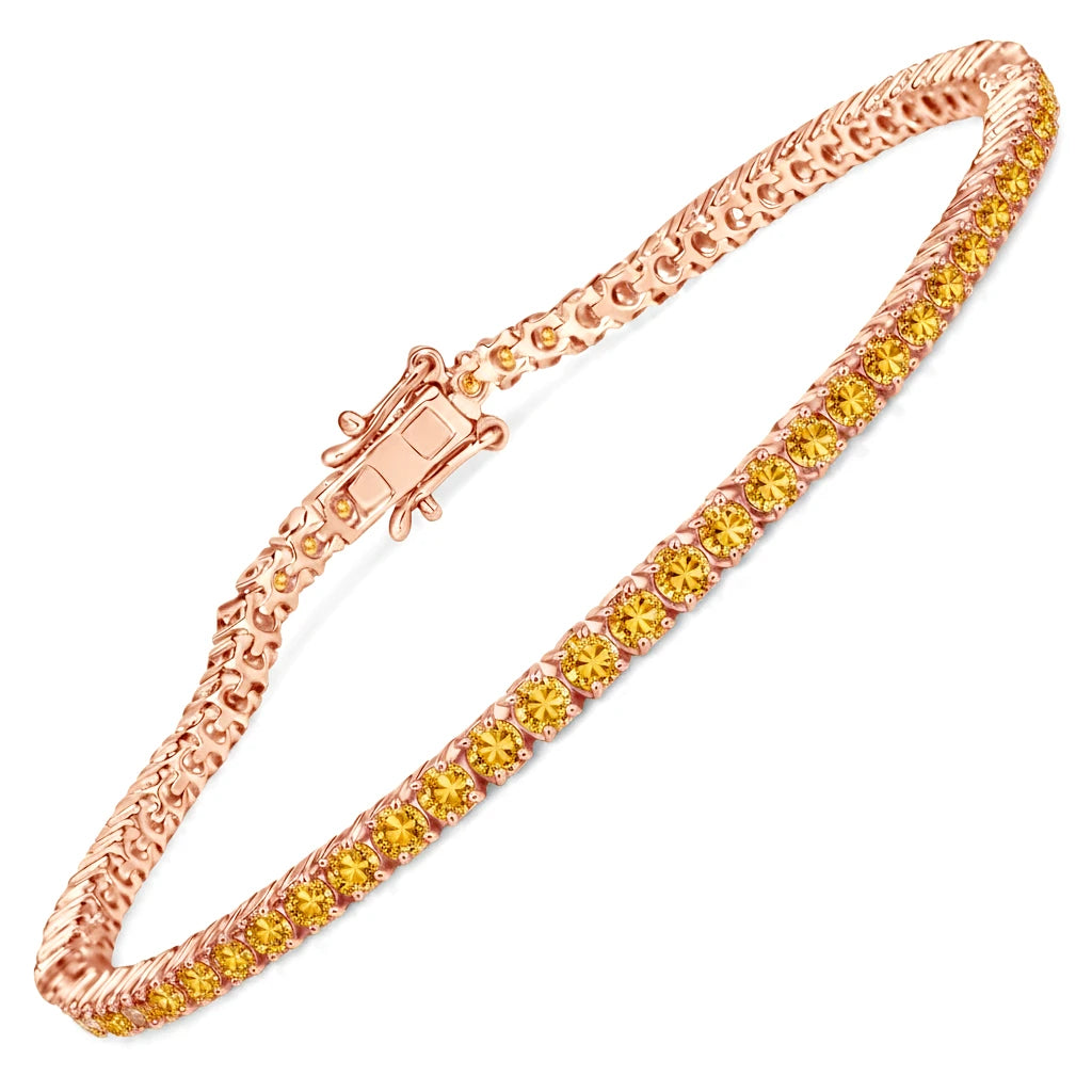Round Prong Set Tennis Bracelet