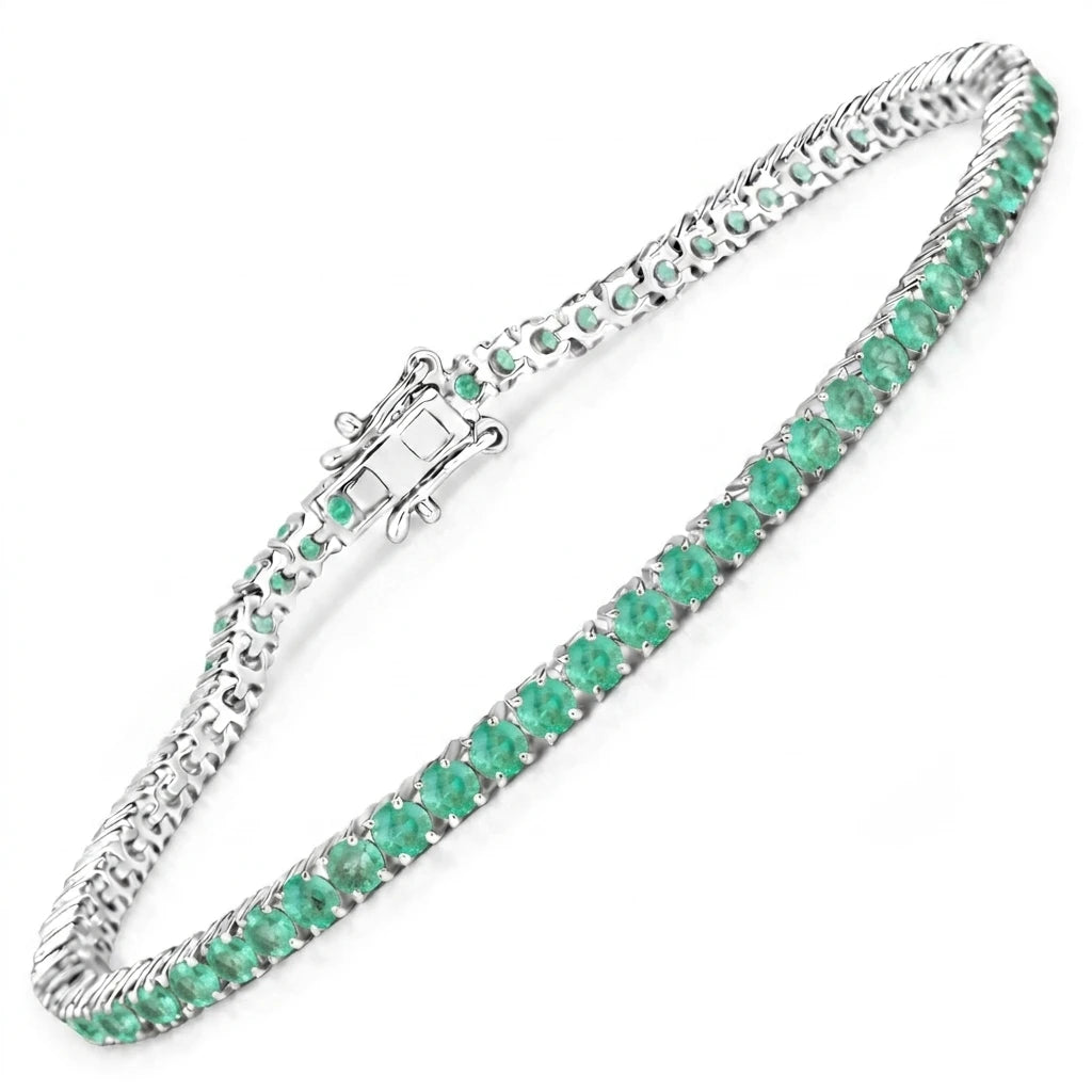 Round Prong Set Tennis Bracelet