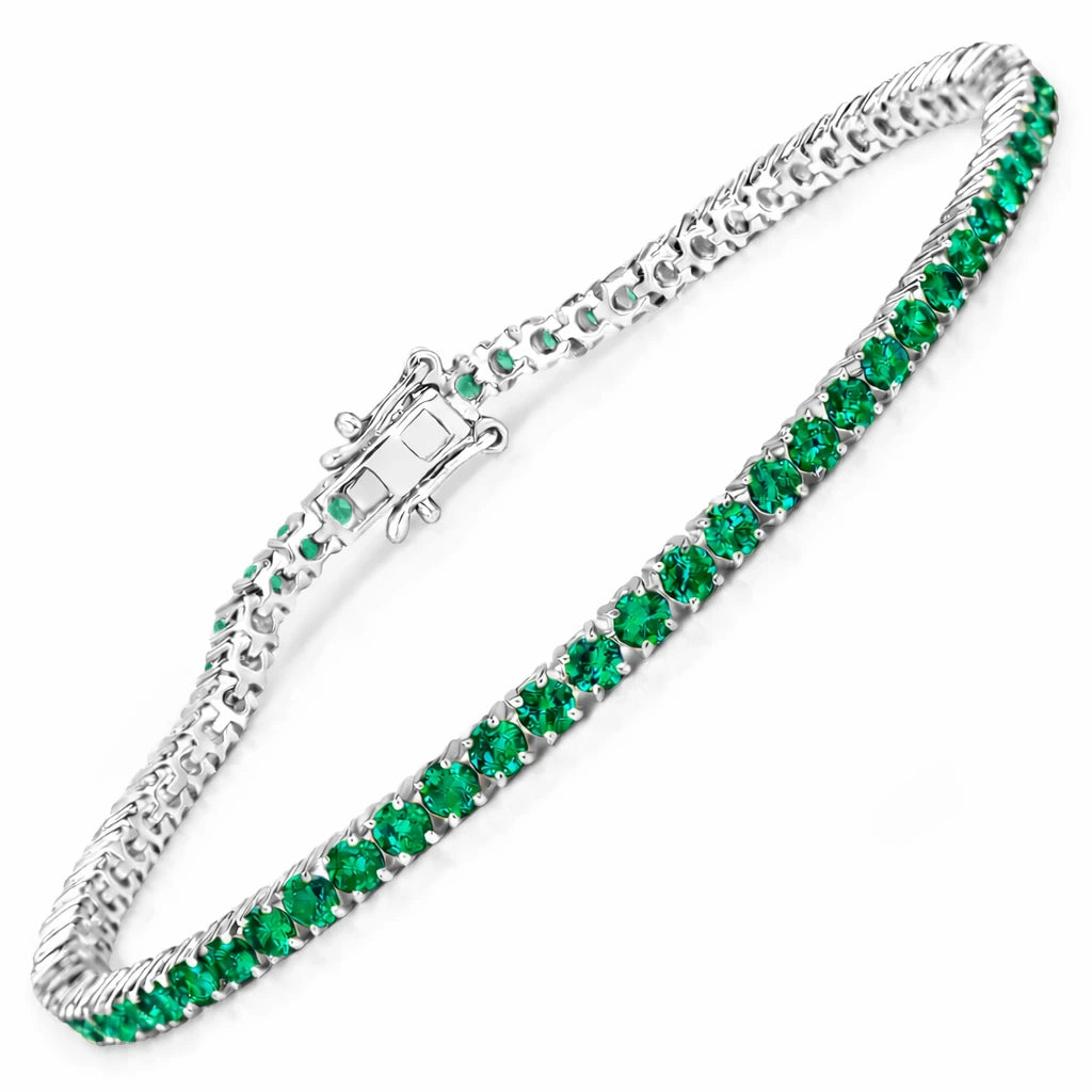 Round Prong Set Tennis Bracelet