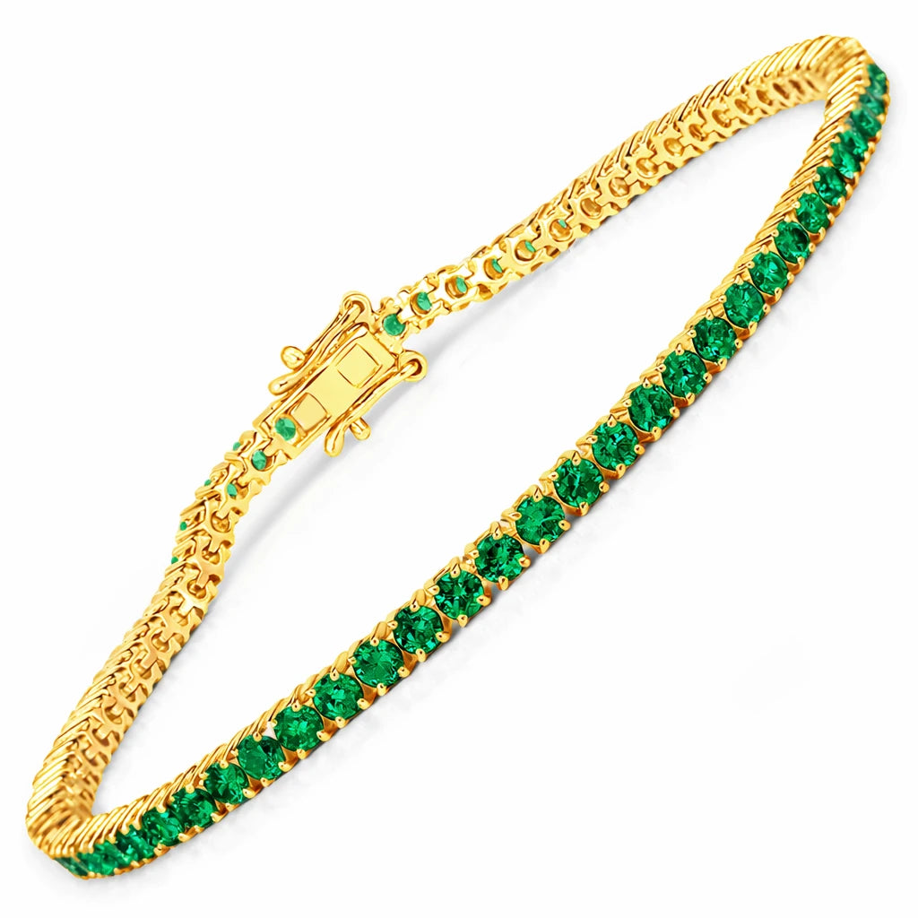 Round Prong Set Tennis Bracelet