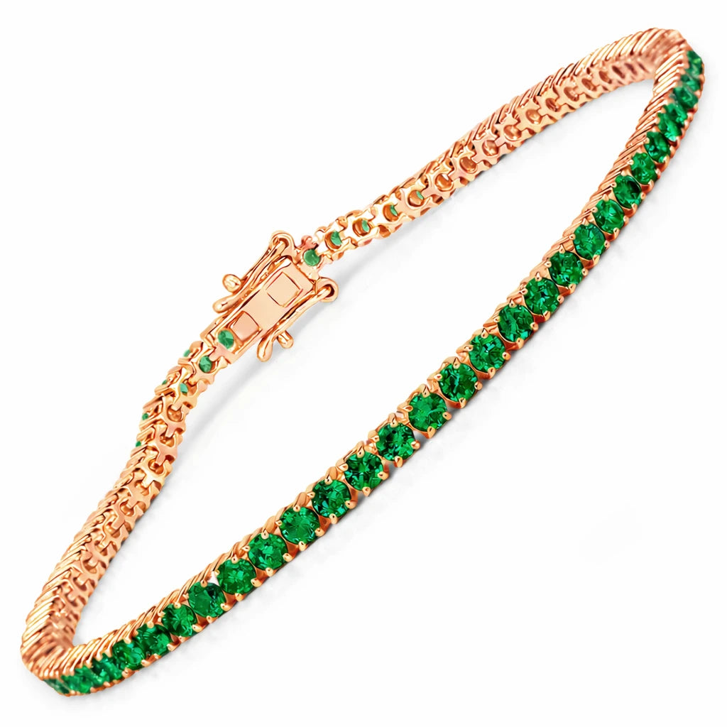 Round Prong Set Tennis Bracelet