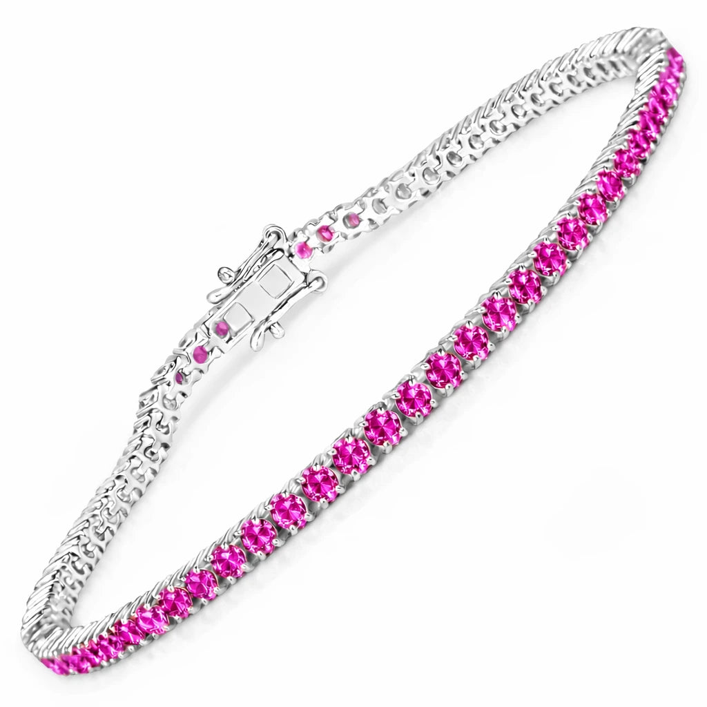 Round Prong Set Tennis Bracelet