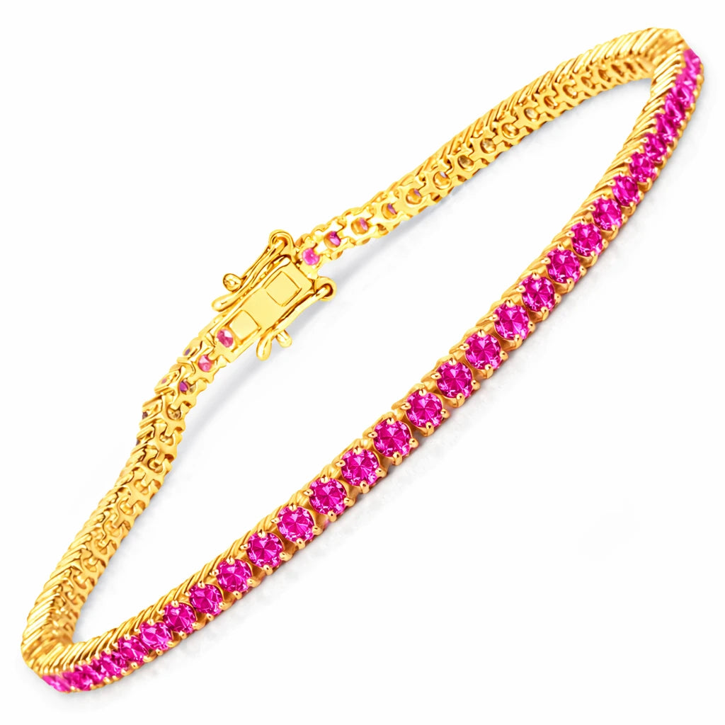 Round Prong Set Tennis Bracelet
