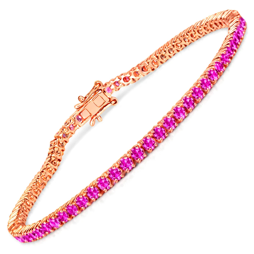 Round Prong Set Tennis Bracelet