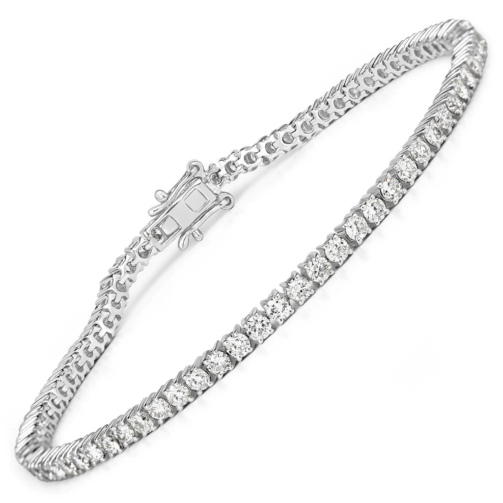 Round Prong Set Tennis Bracelet