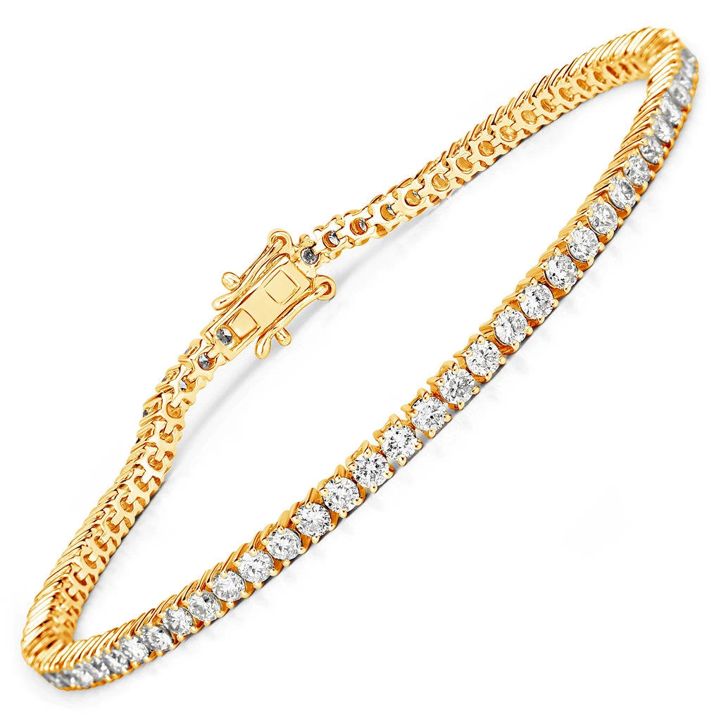 Round Prong Set Tennis Bracelet