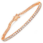 Round Prong Set Tennis Bracelet
