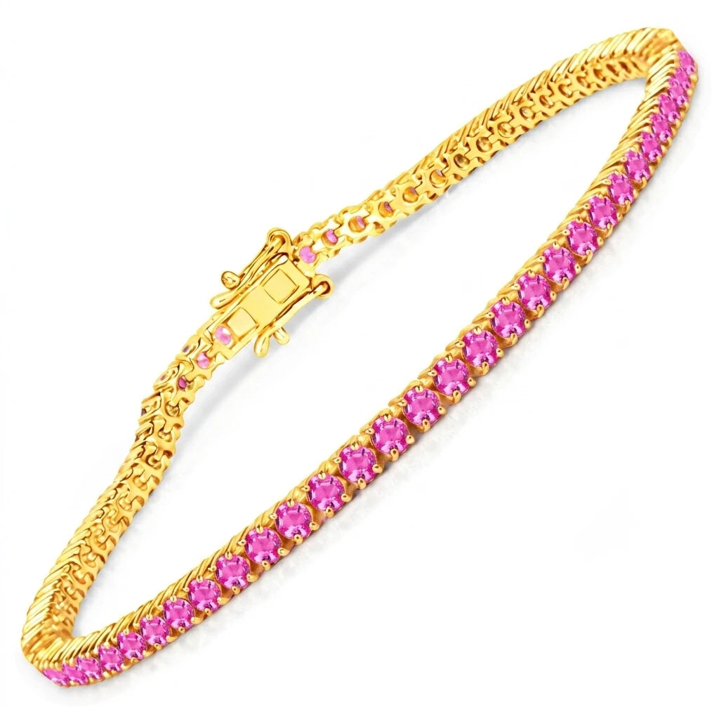 Round Prong Set Tennis Bracelet