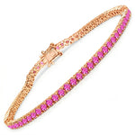 Round Prong Set Tennis Bracelet