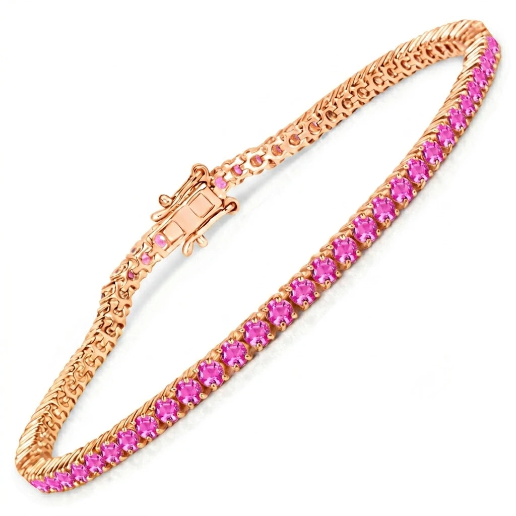 Round Prong Set Tennis Bracelet
