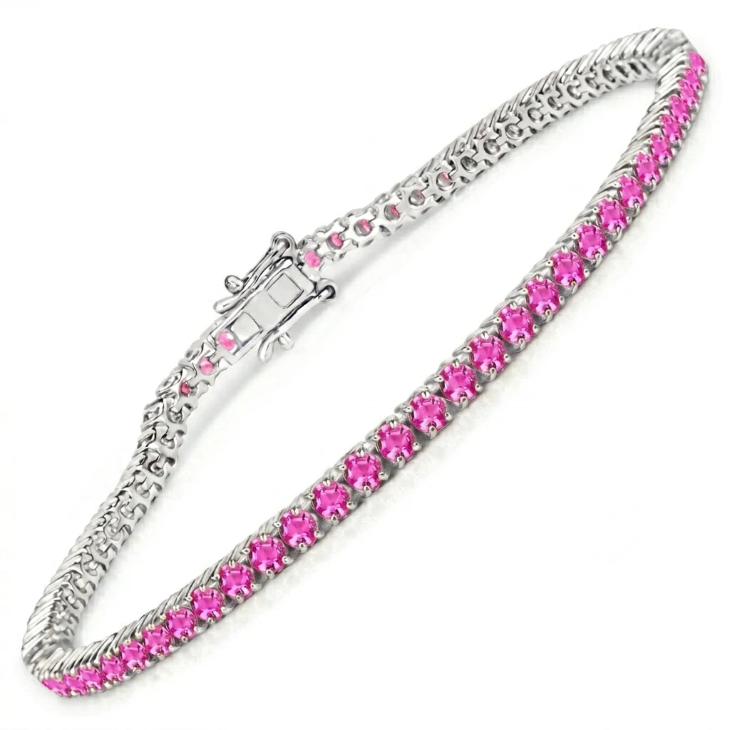 Round Prong Set Tennis Bracelet
