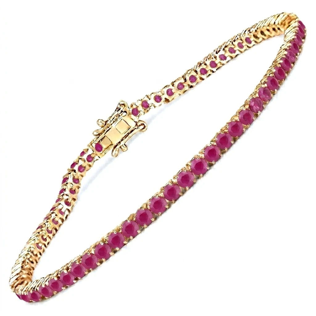 Round Prong Set Tennis Bracelet