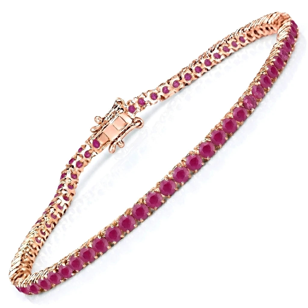 Round Prong Set Tennis Bracelet