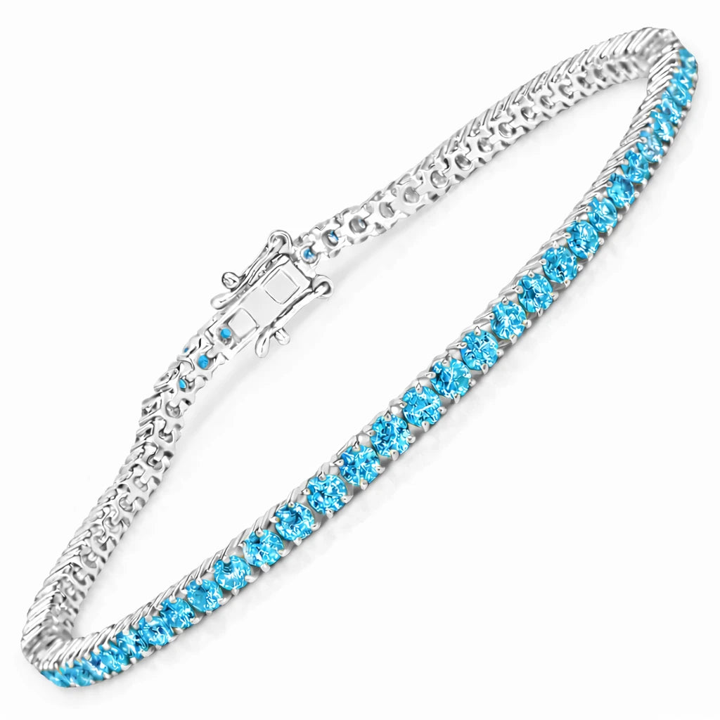 Round Prong Set Tennis Bracelet