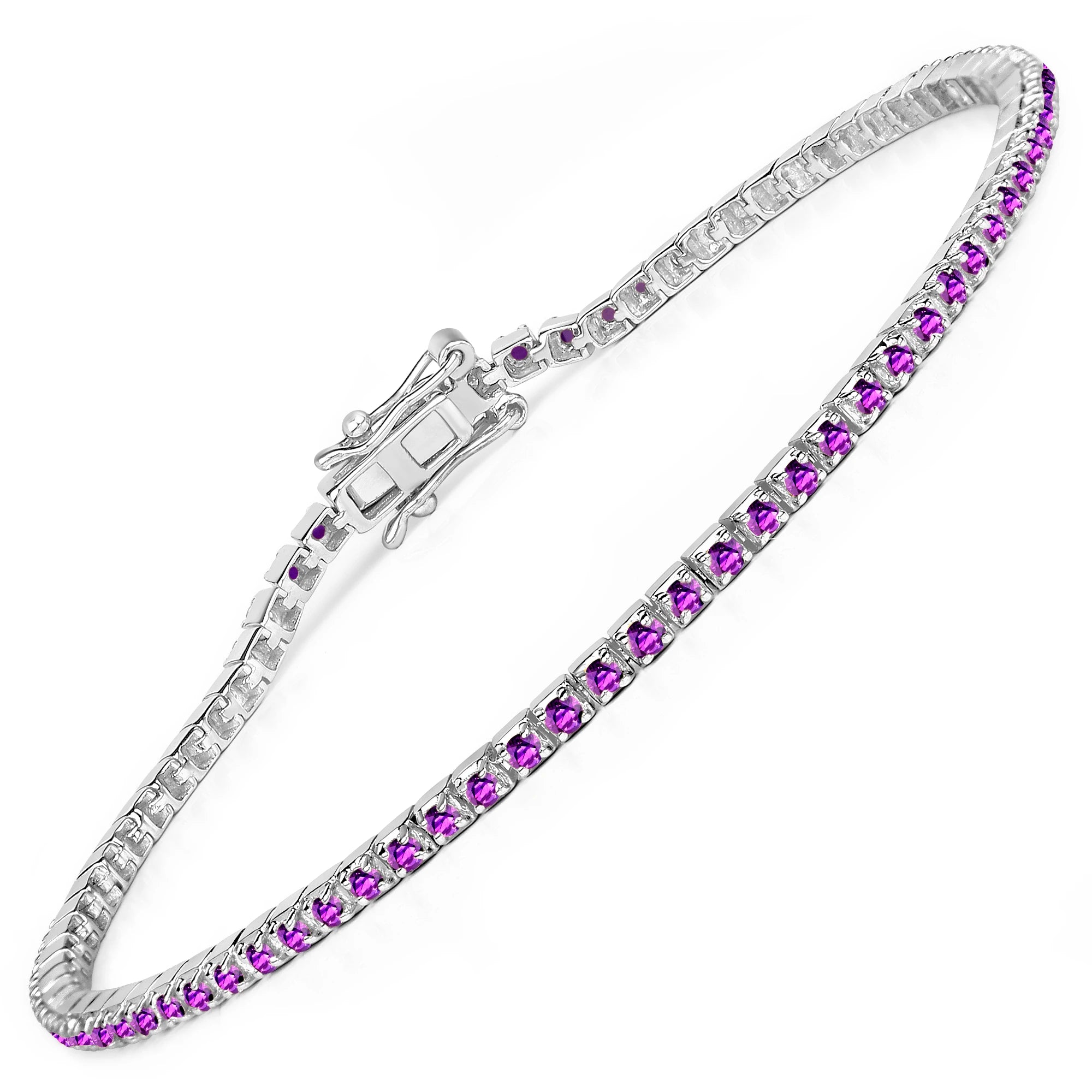 Round Bezel Set Station Bracelet