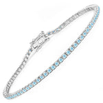 Round Bezel Set Station Bracelet