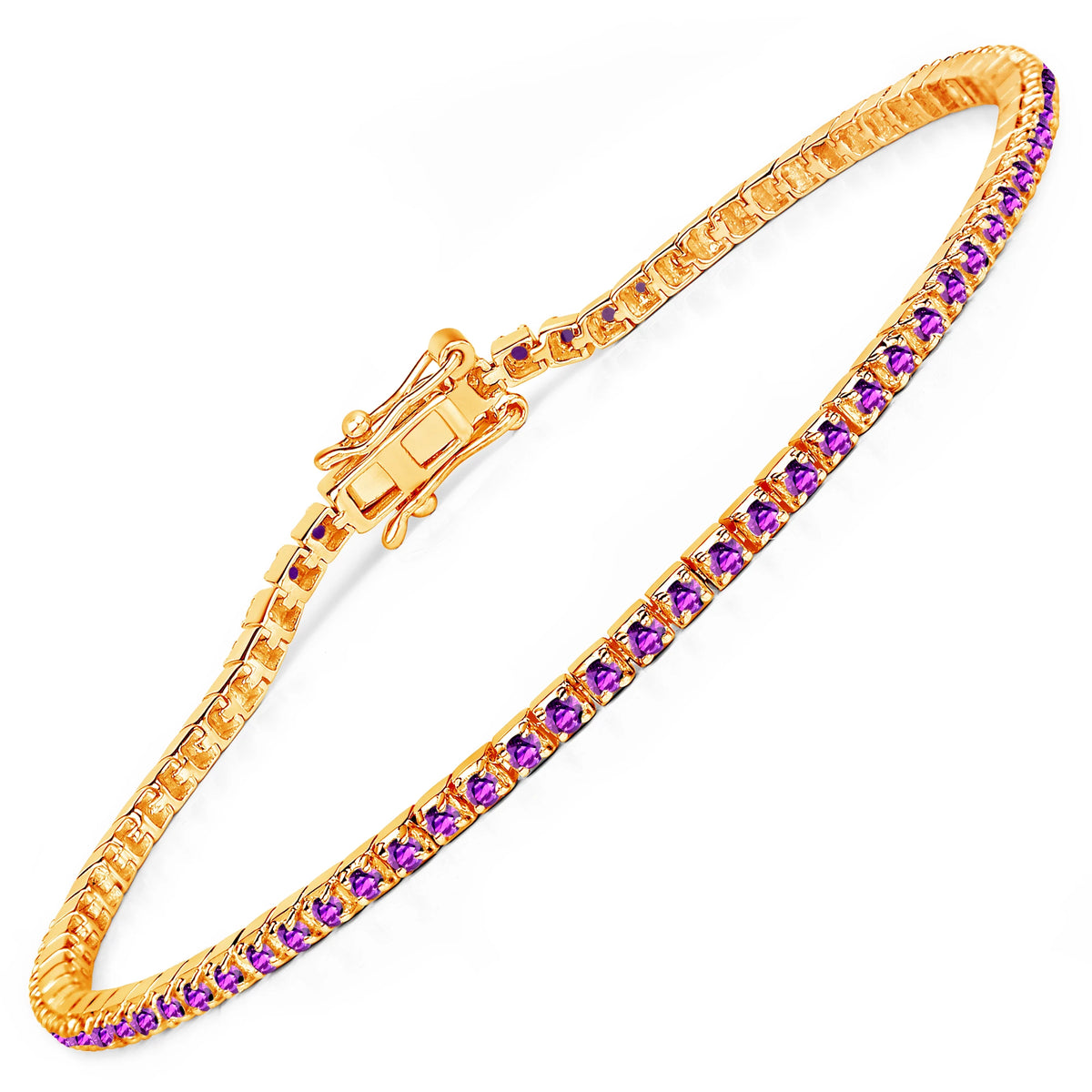Round Bezel Set Station Bracelet