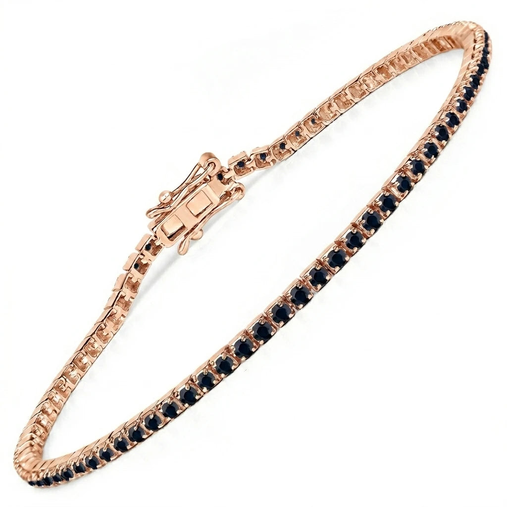 Round Bezel Set Station Bracelet
