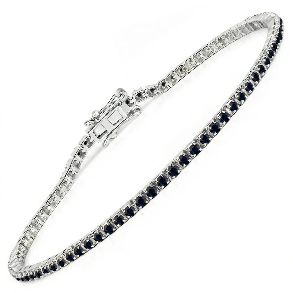 Round Bezel Set Station Bracelet