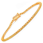 Round Bezel Set Station Bracelet