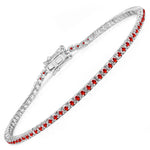 Round Bezel Set Station Bracelet