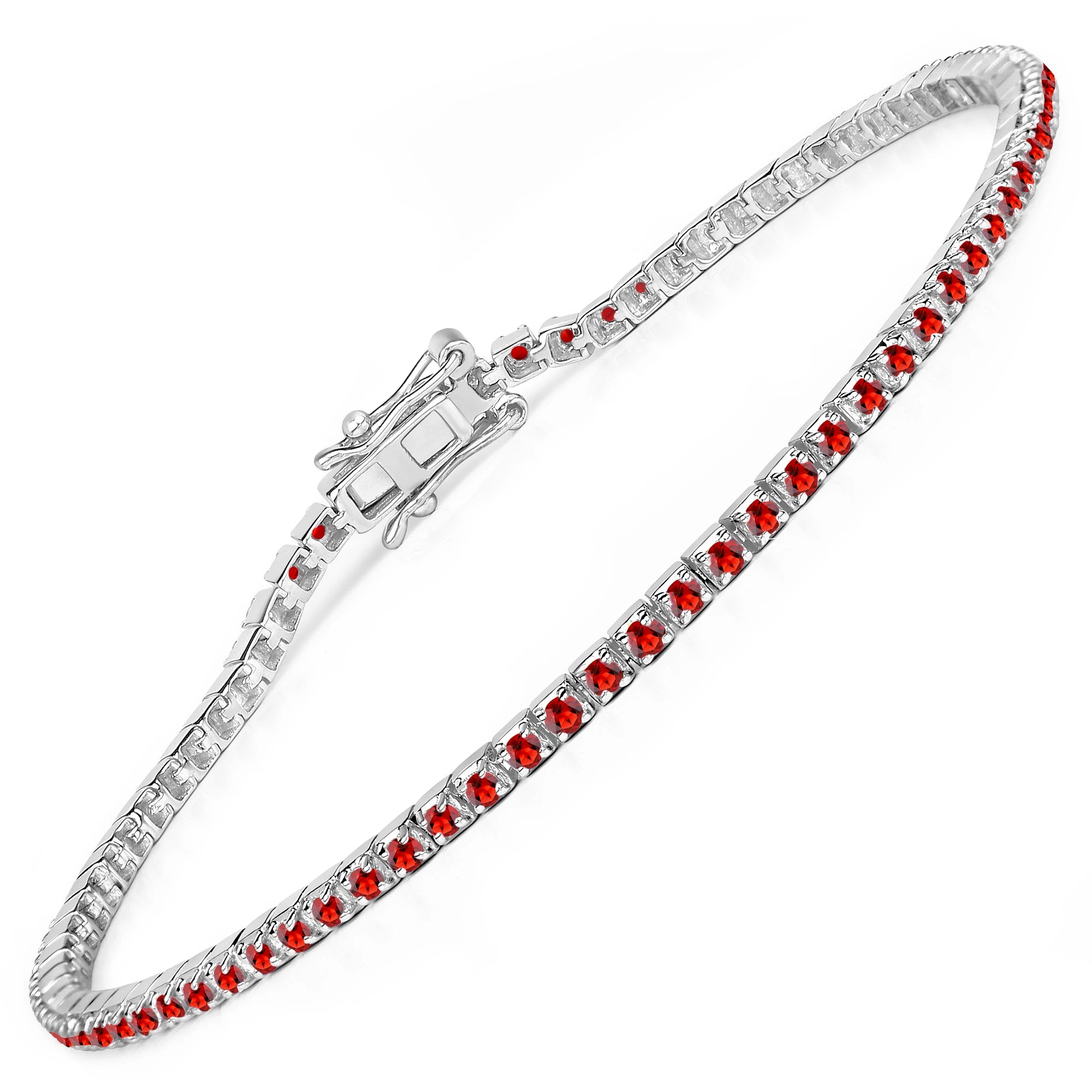 Round Bezel Set Station Bracelet