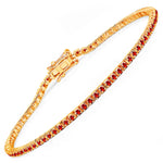 Round Bezel Set Station Bracelet