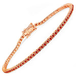 Round Bezel Set Station Bracelet