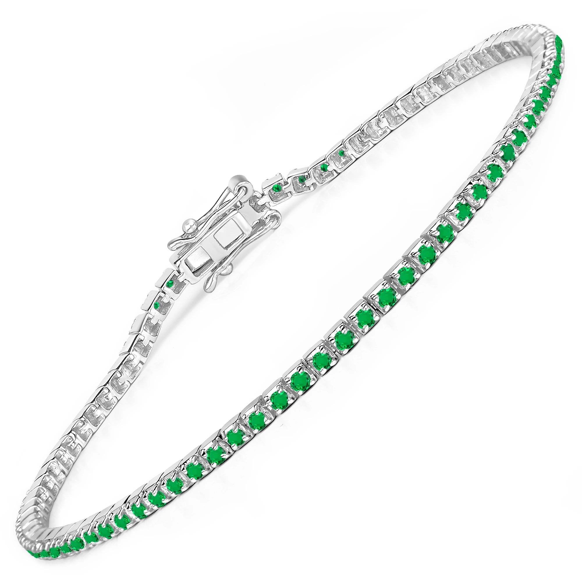 Round Bezel Set Station Bracelet