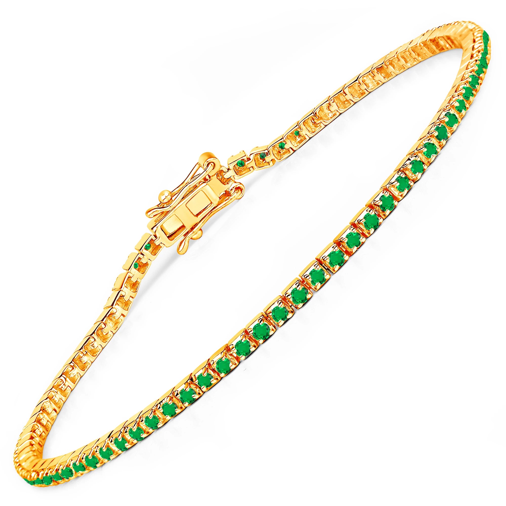 Round Bezel Set Station Bracelet