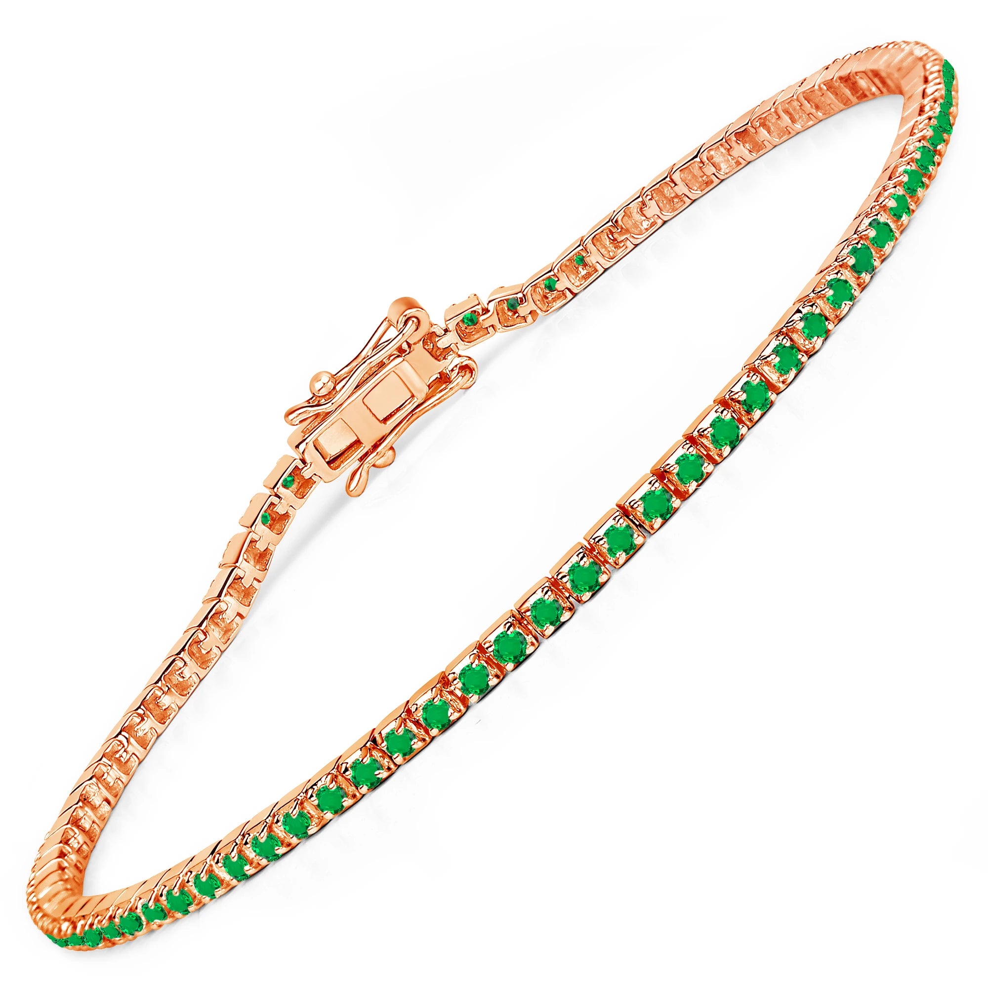 Round Bezel Set Station Bracelet